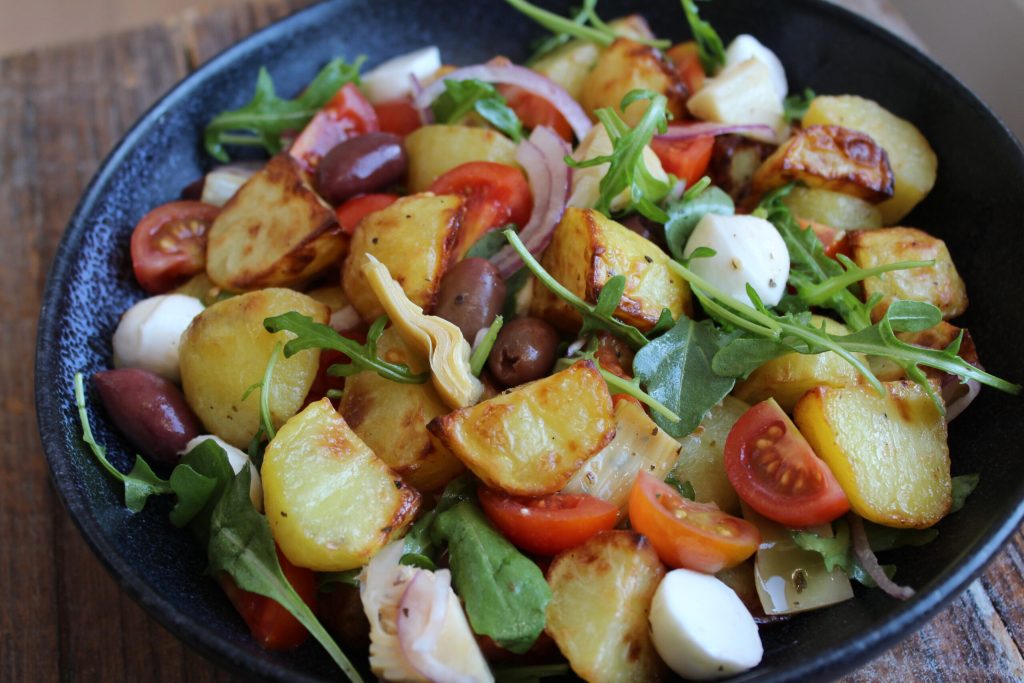 Italiensk kartoffelsalat med sprøde ovnkartofler