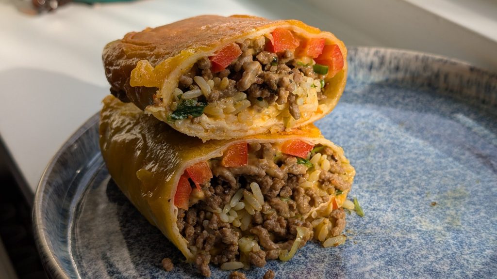 Cheesy Beef Burrito
